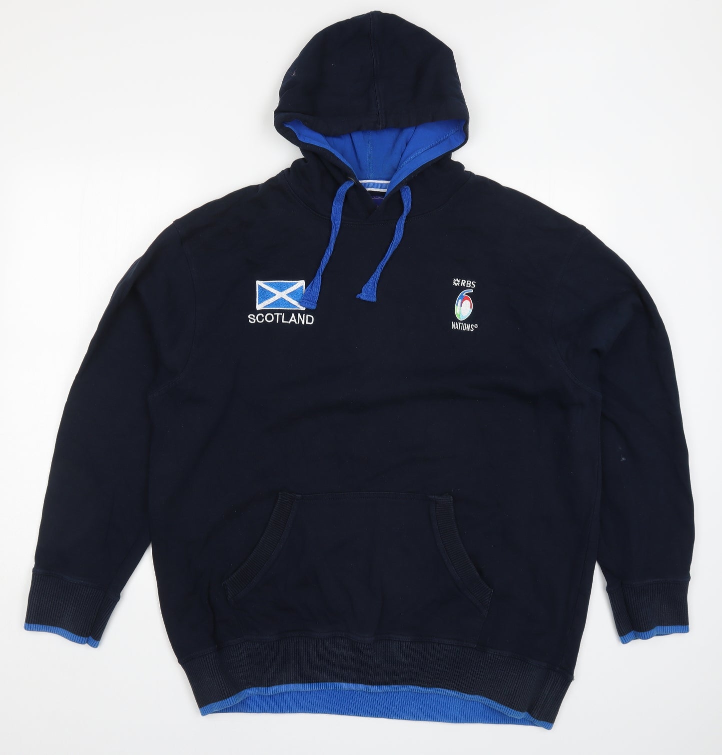 RBS Mens Blue   Pullover Hoodie Size 2XL  - RBS Scotland 6 Nations