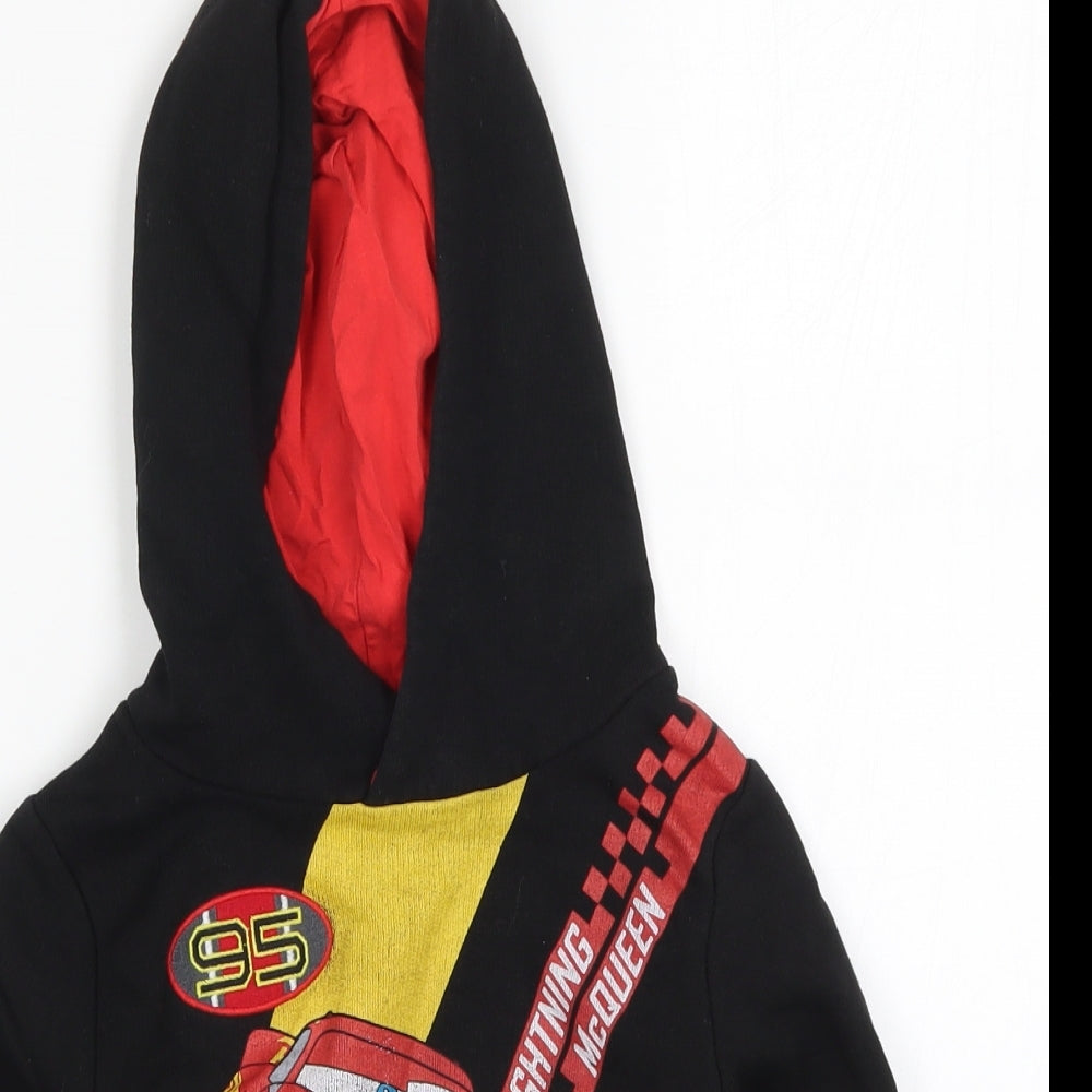 Preworn Boys Black   Pullover Hoodie Size 4 Years  - Lightning McQueen