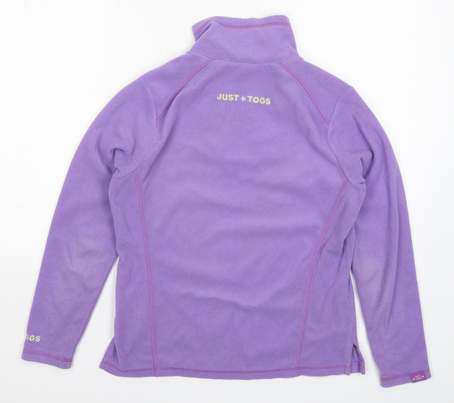 Just Togs Womens Purple  Fleece Jacket  Size 8