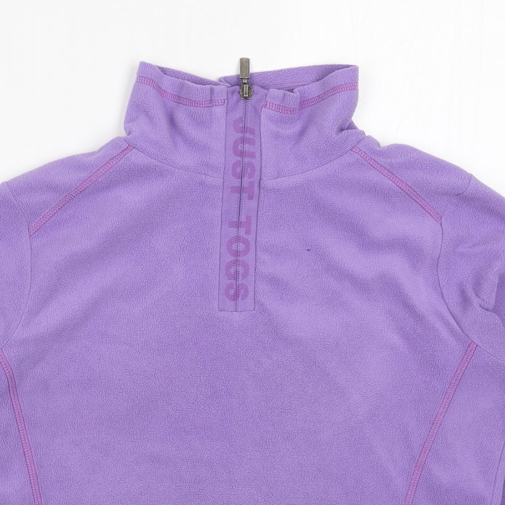 Just Togs Womens Purple  Fleece Jacket  Size 8