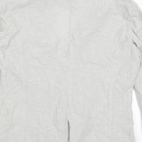 Marks and Spencer Womens Grey Striped  Jacket  Size 10