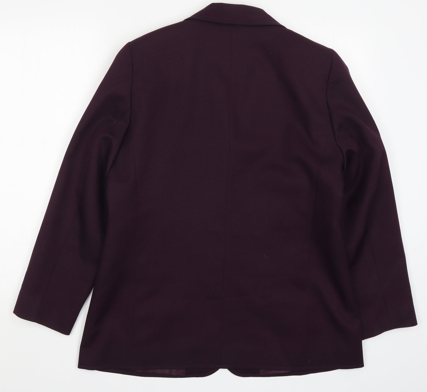 Slimma Womens Purple   Jacket Suit Jacket Size 16