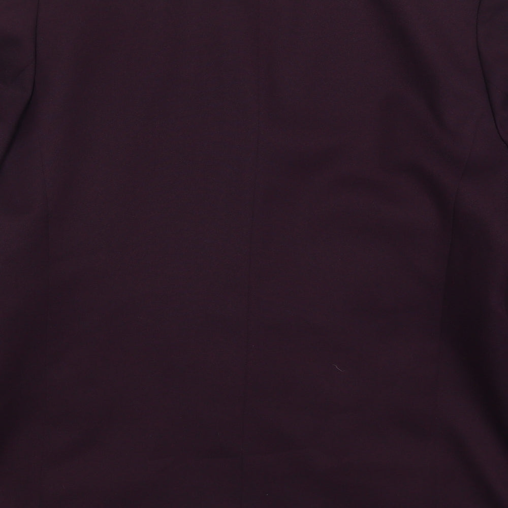 Slimma Womens Purple   Jacket Suit Jacket Size 16