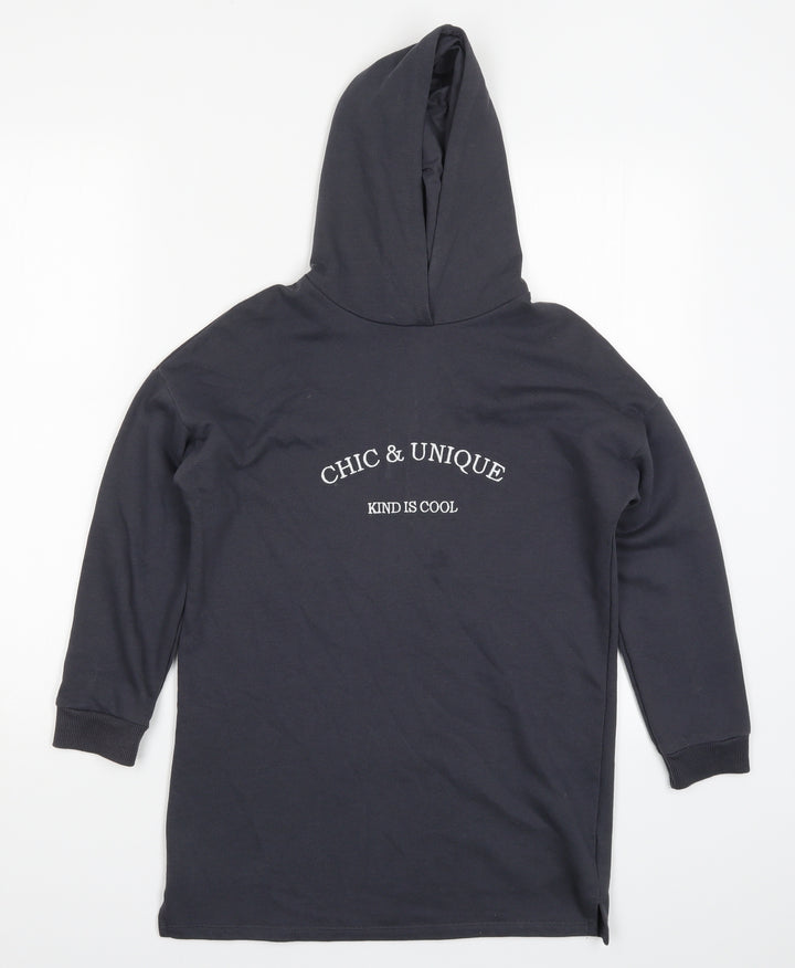 George Girls Grey Pullover Hoodie Size 8-9 Years - Chic & Unique Kind is Cool