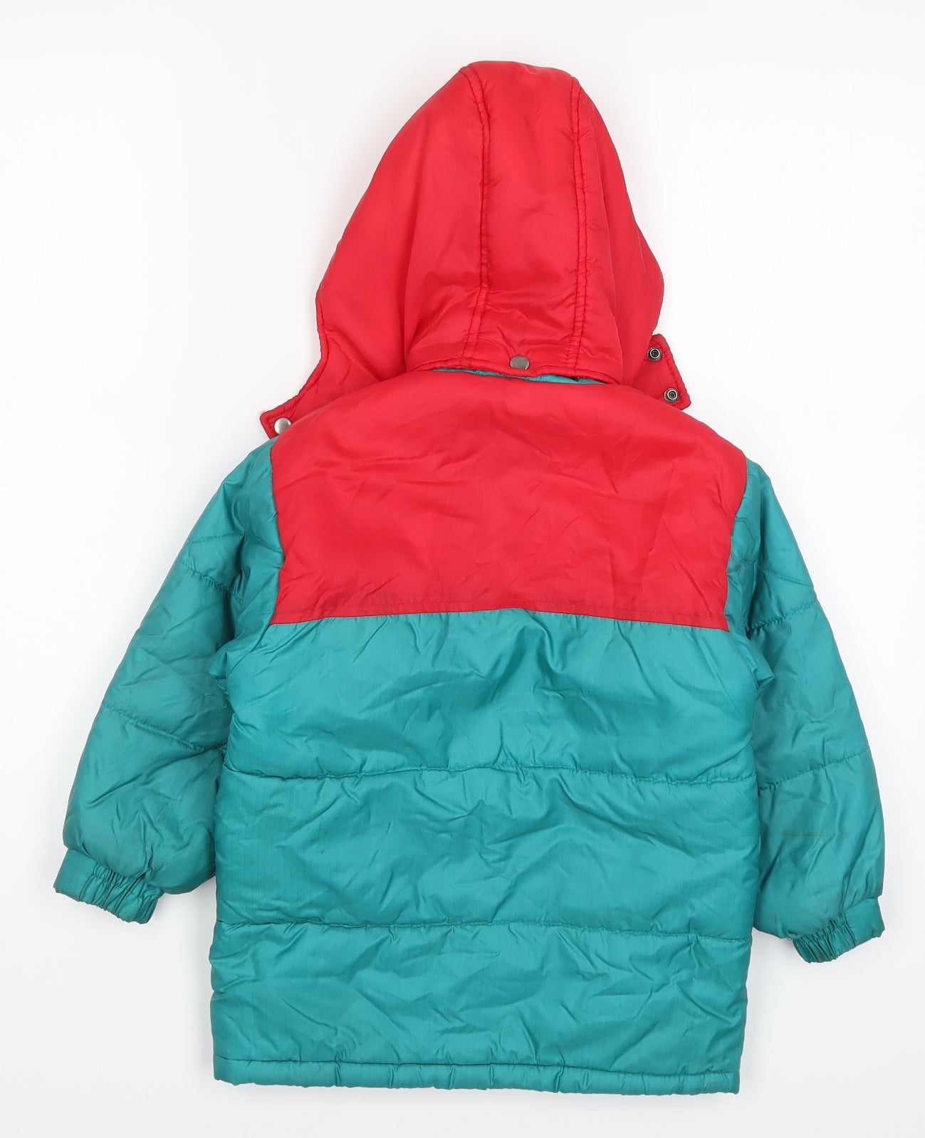 BHS Boys Multicoloured Colourblock  Basic Coat Coat Size 4 Years