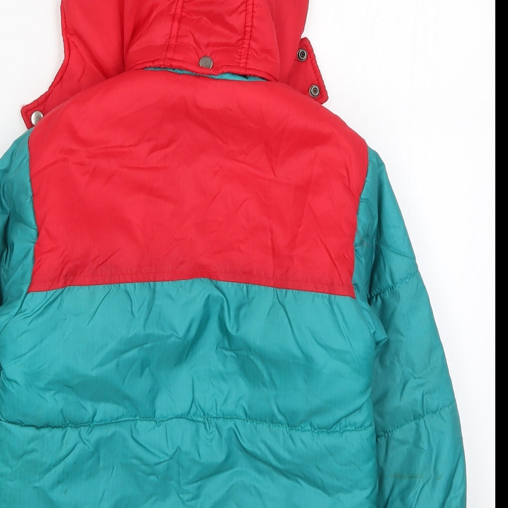 BHS Boys Multicoloured Colourblock  Basic Coat Coat Size 4 Years
