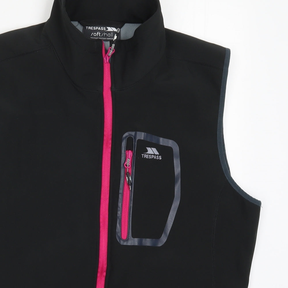 Trespass Womens Black  Softshell Gilet Jacket Size 2XL
