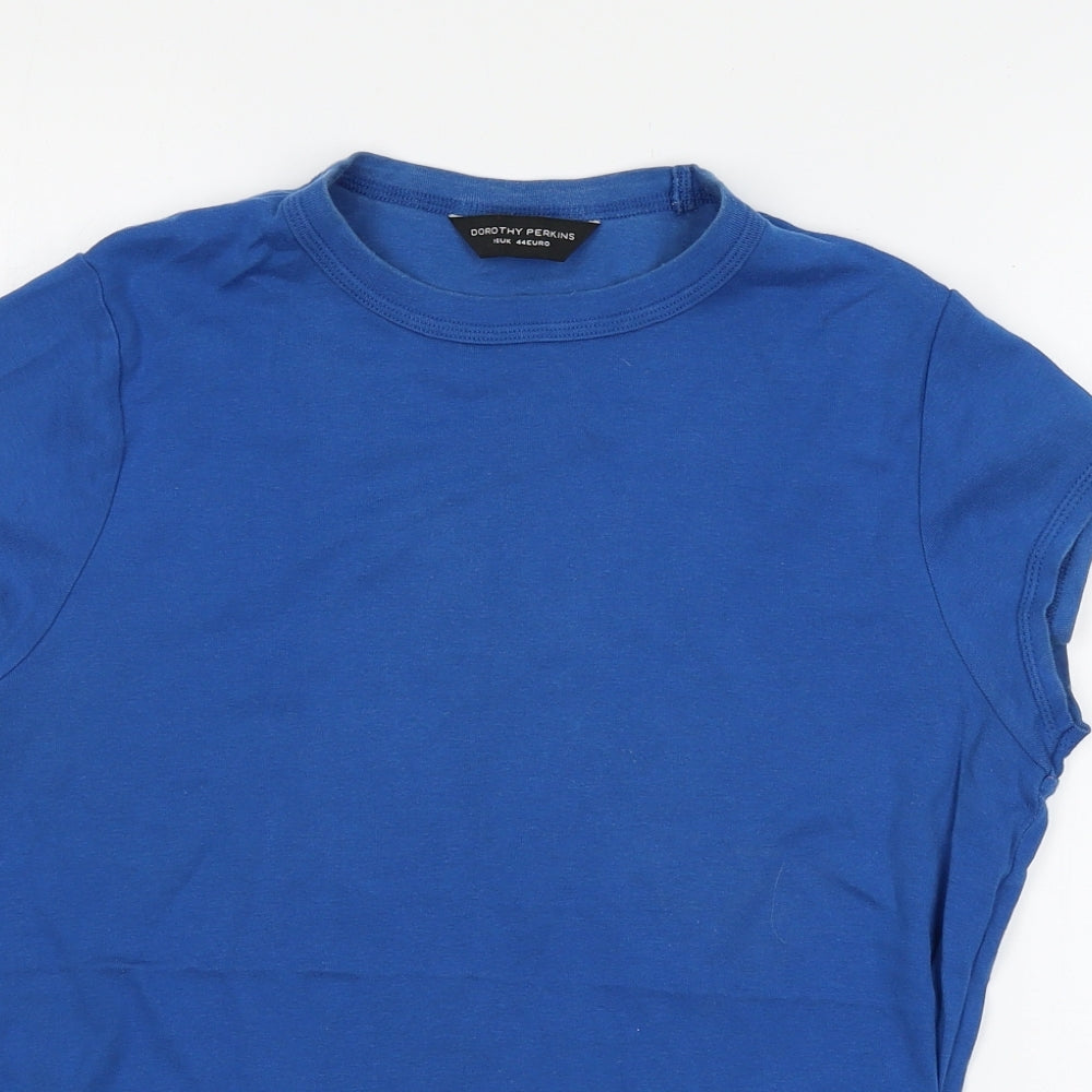 Dorothy Perkins Womens Blue  Jersey Basic T-Shirt Size 16