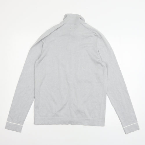 River Island Mens Grey  Knit Cardigan Jumper Size S