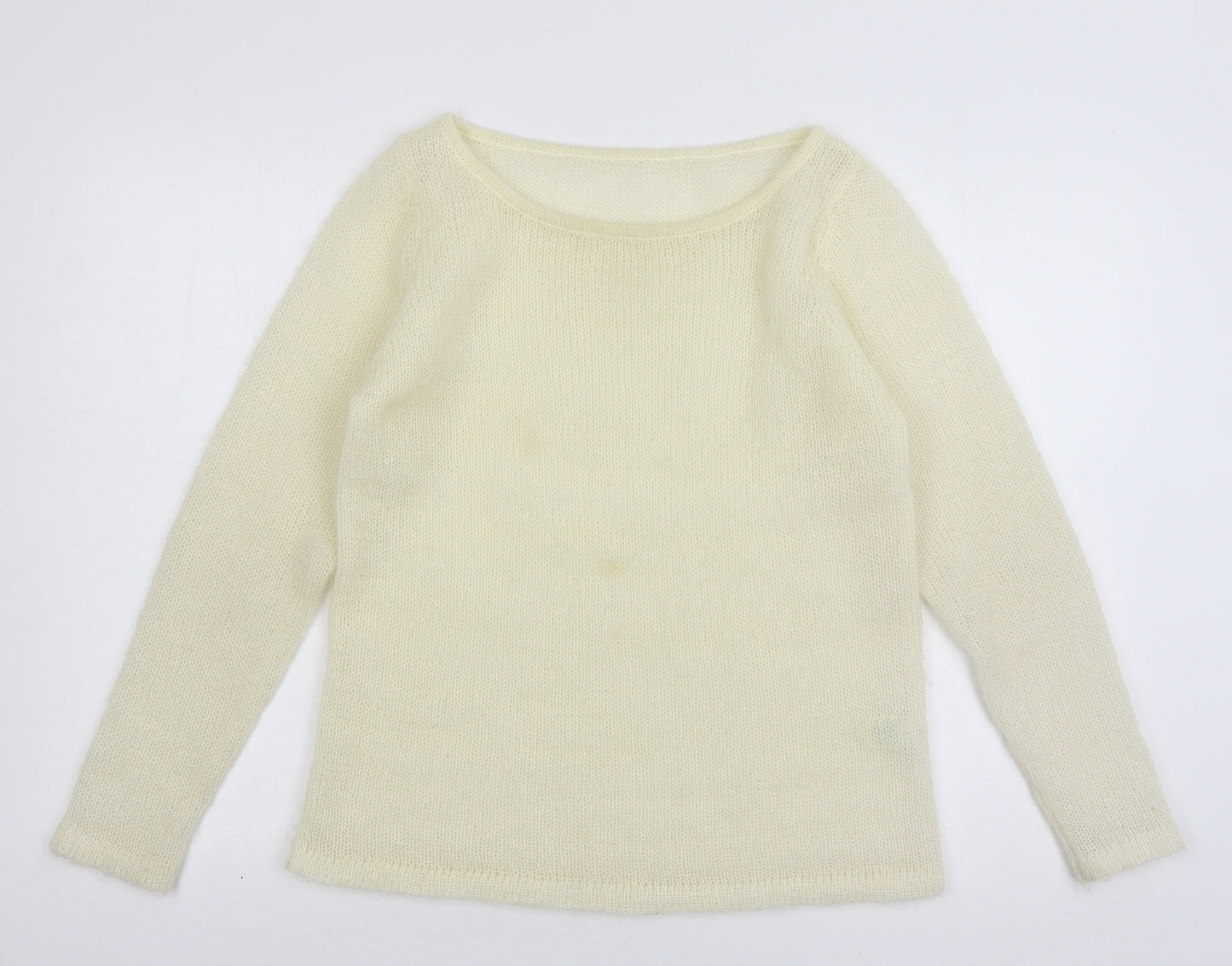 Preworn Womens Ivory  Knit Pullover Jumper Size 8