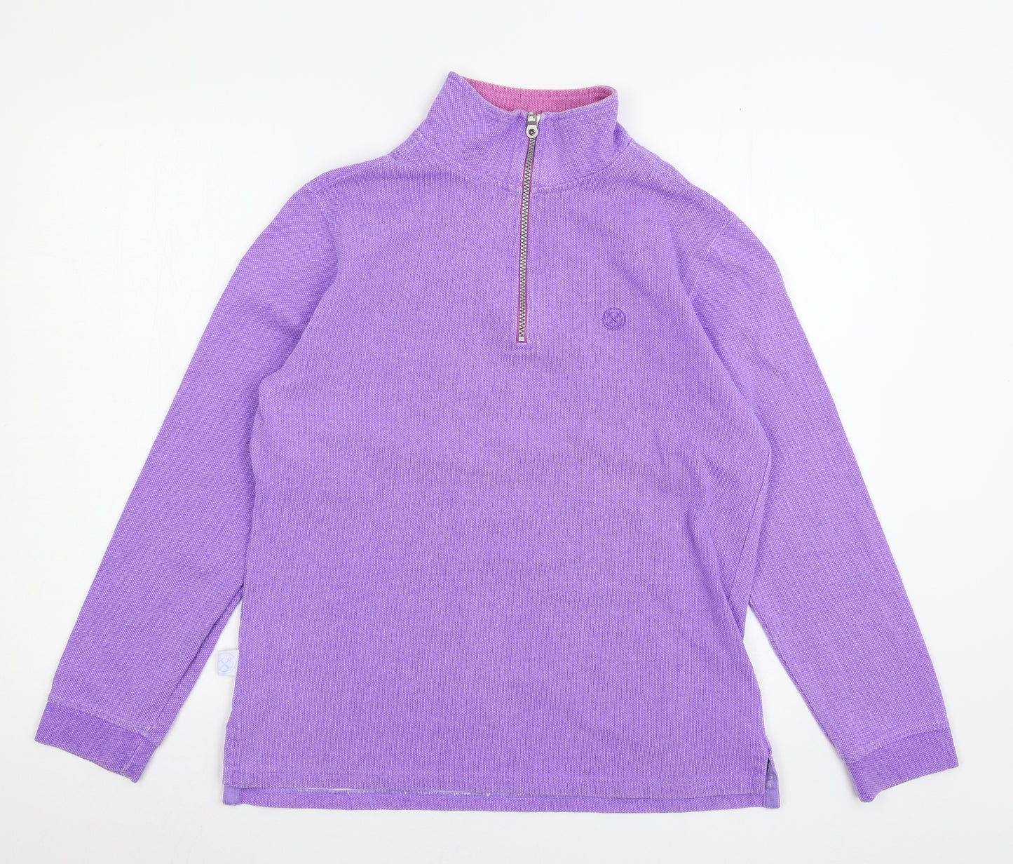 Chatham Womens Purple  Jersey Pullover Sweatshirt Size 12