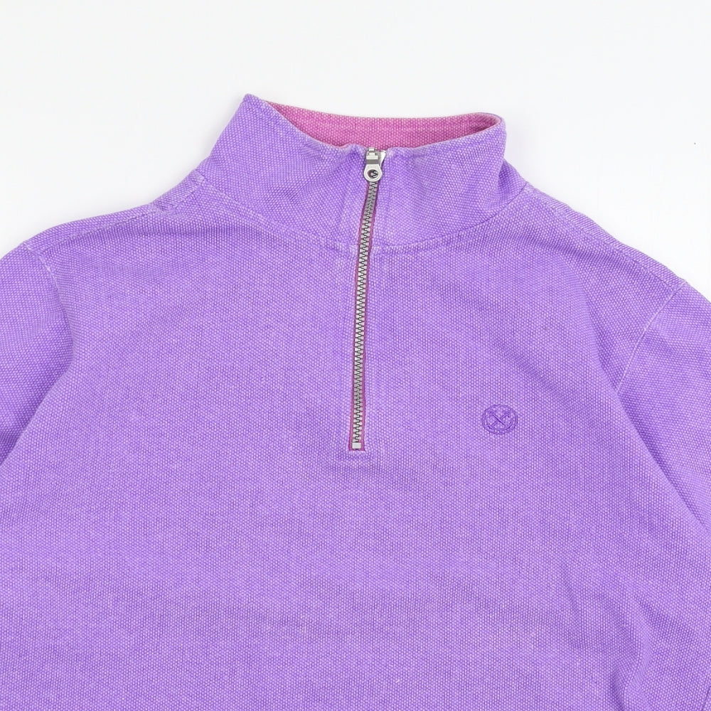 Chatham Womens Purple  Jersey Pullover Sweatshirt Size 12