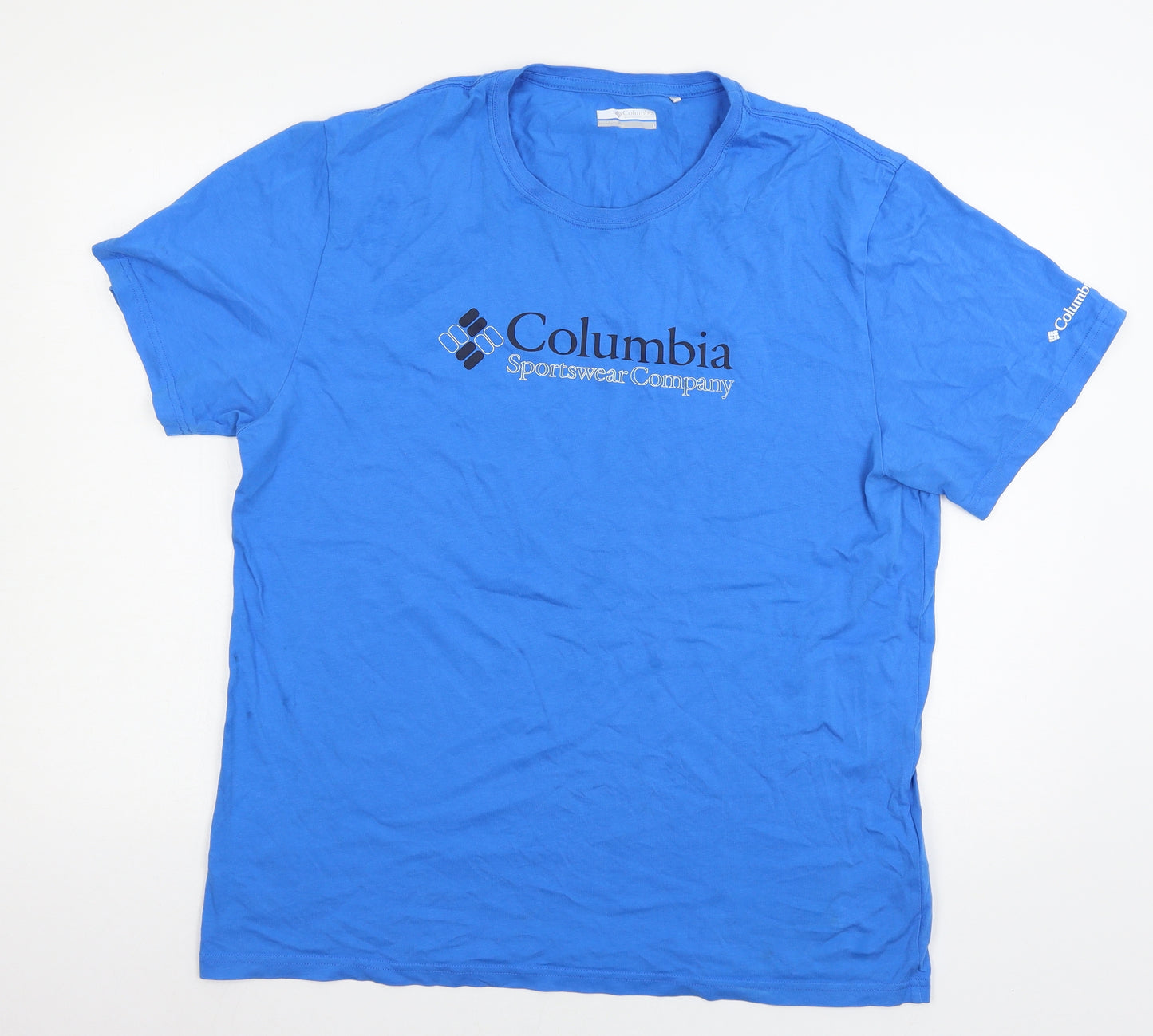 Columbia Mens Blue  Jersey  T-Shirt Size L