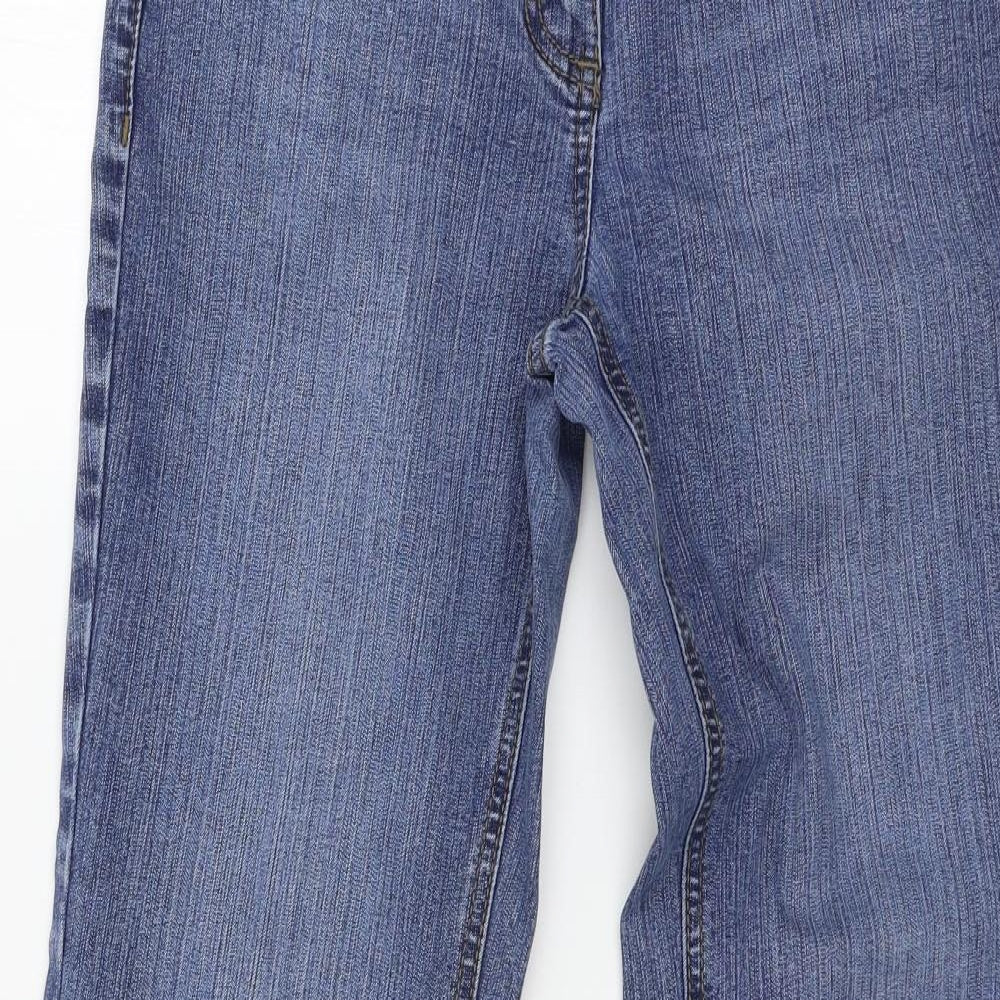 Espirit Womens Blue  Denim Straight Jeans Size 14 L30 in