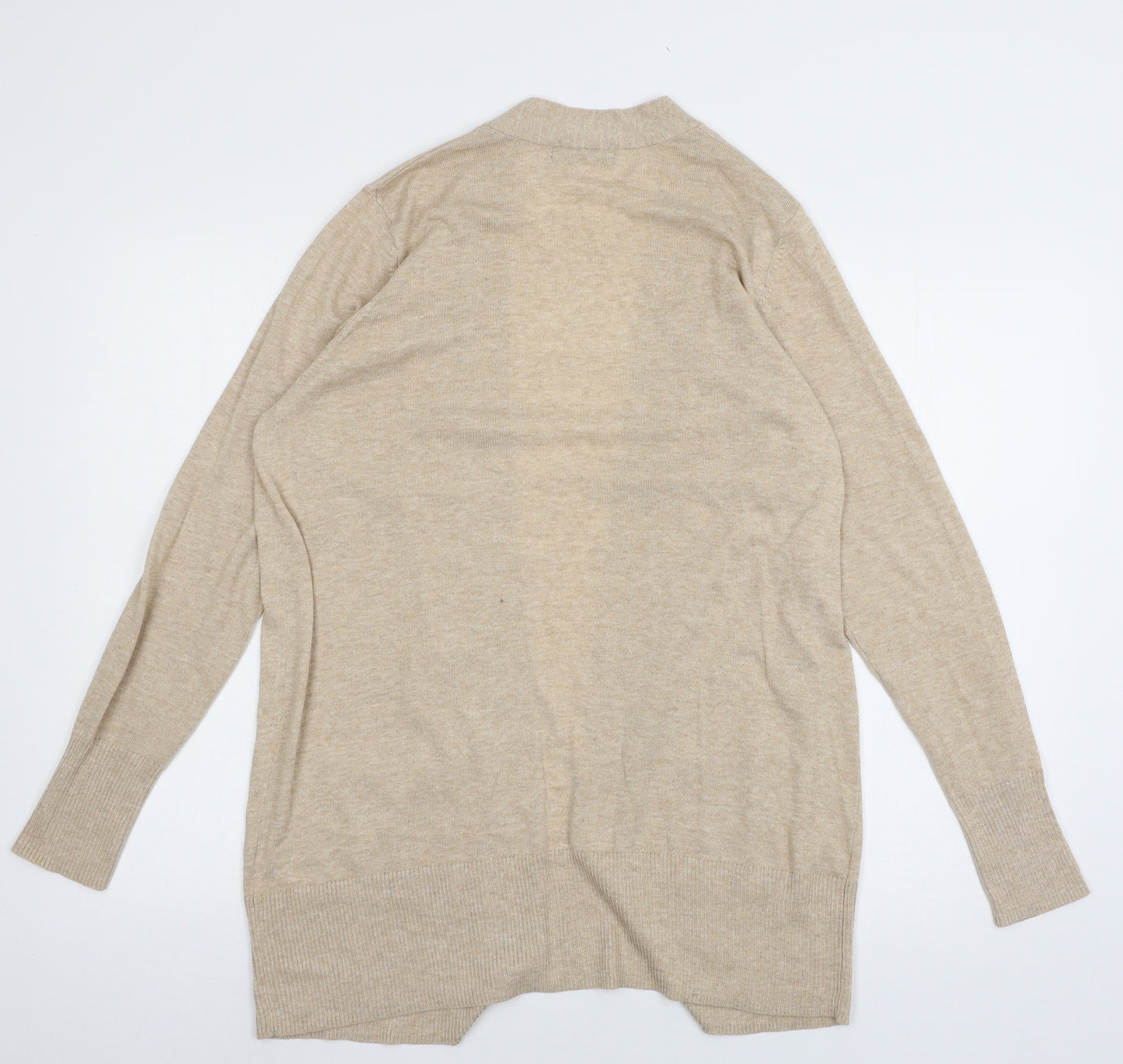 F&F Womens Beige  Knit Cardigan Jumper Size 12