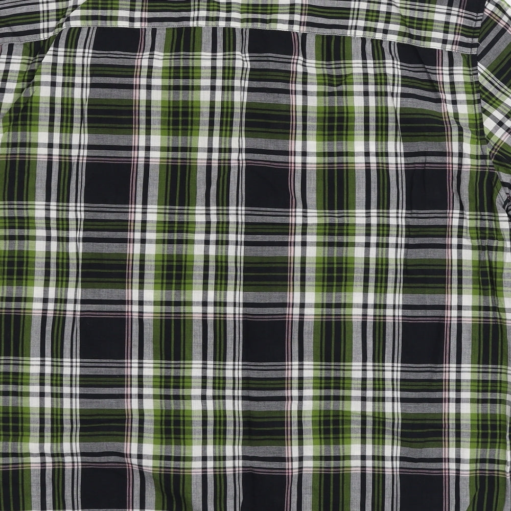 TU Mens Multicoloured Plaid   Button-Up Size XL