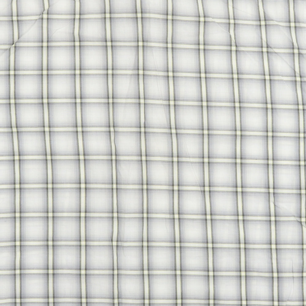 Voyager Mens Grey Check   Button-Up Size 2XL