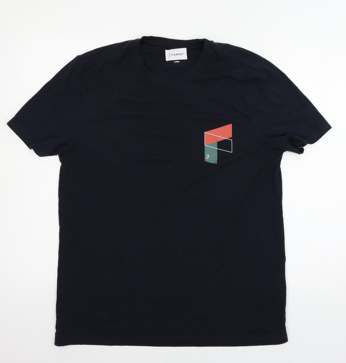 Farah Mens Blue  Jersey  T-Shirt Size L