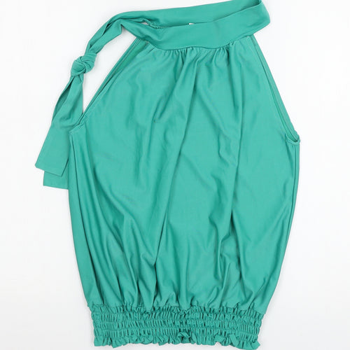 Preworn Womens Green  Jersey Basic Blouse Size L