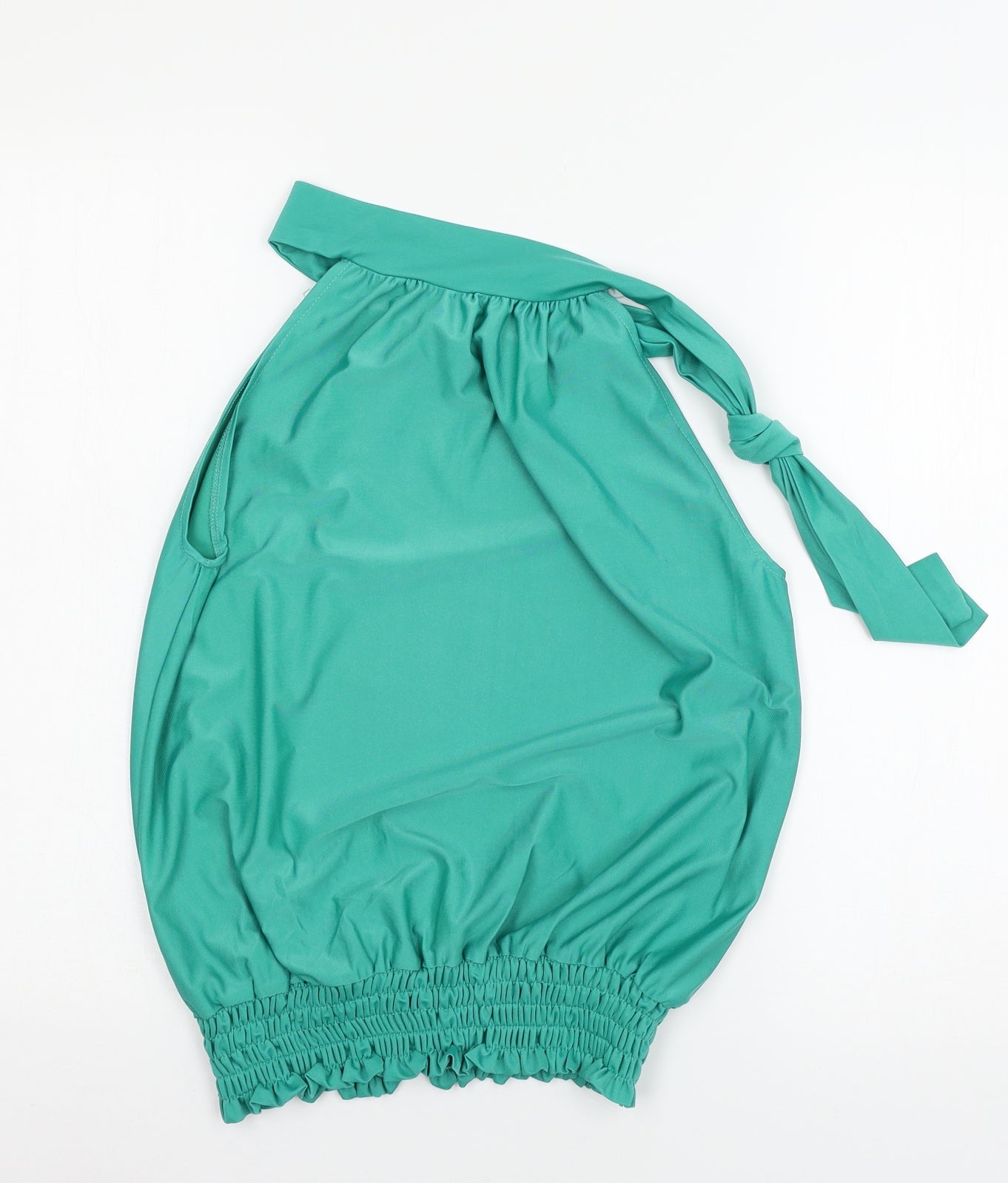 Preworn Womens Green  Jersey Basic Blouse Size L