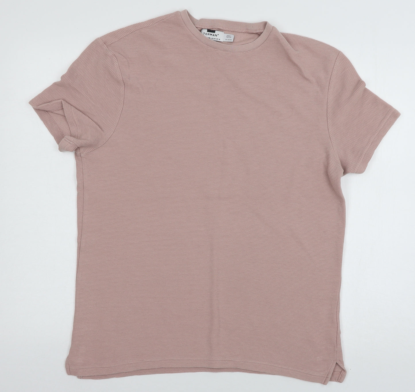 Topman Mens Pink  Jersey  T-Shirt Size M