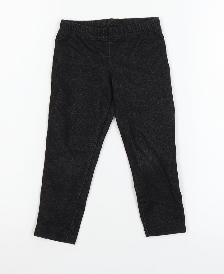 New Look Girls Blue  Jersey Jogger Trousers Size 3 Years