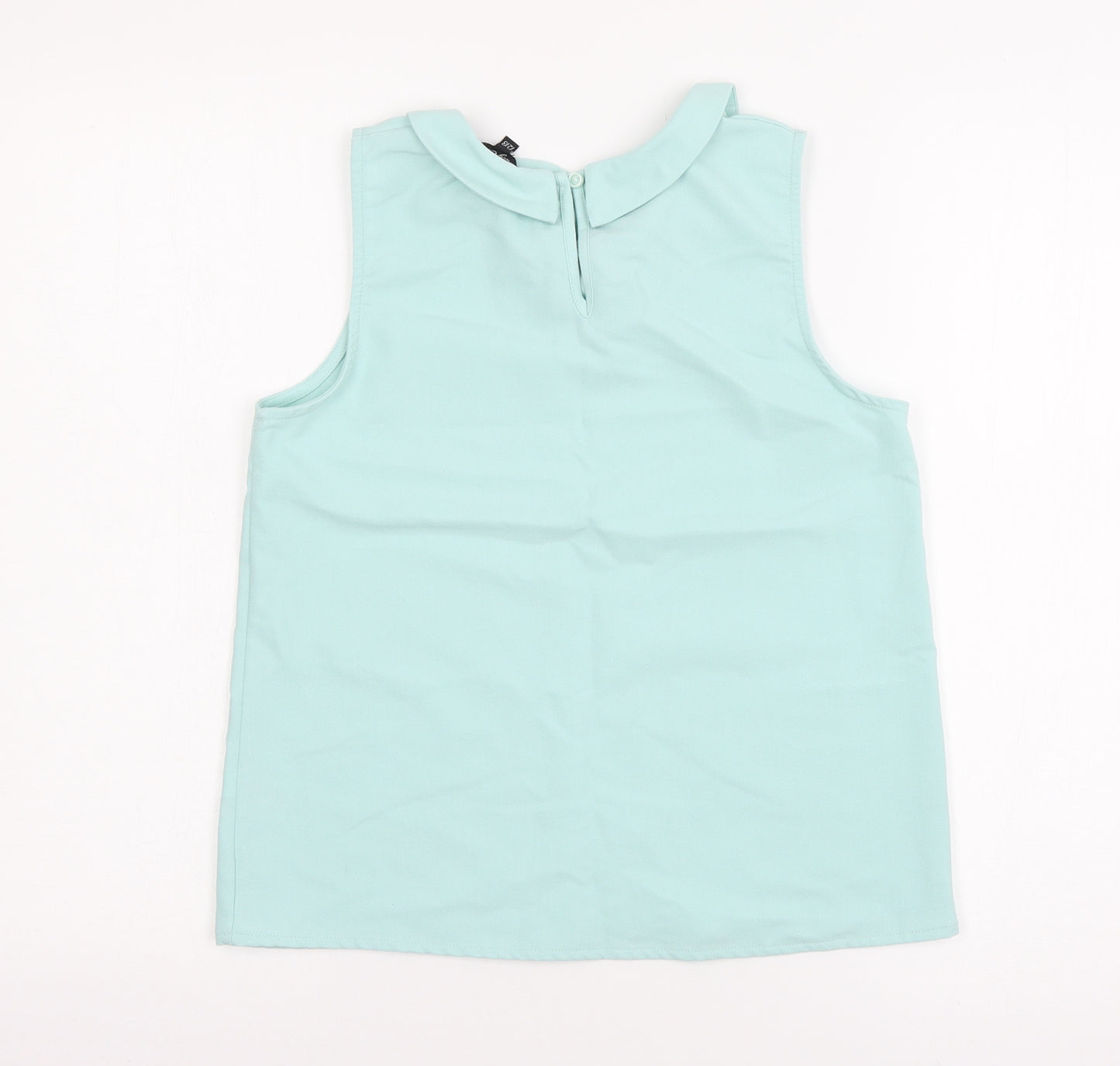 Candy Cou Girls Blue   Basic Blouse Size 12-13 Years