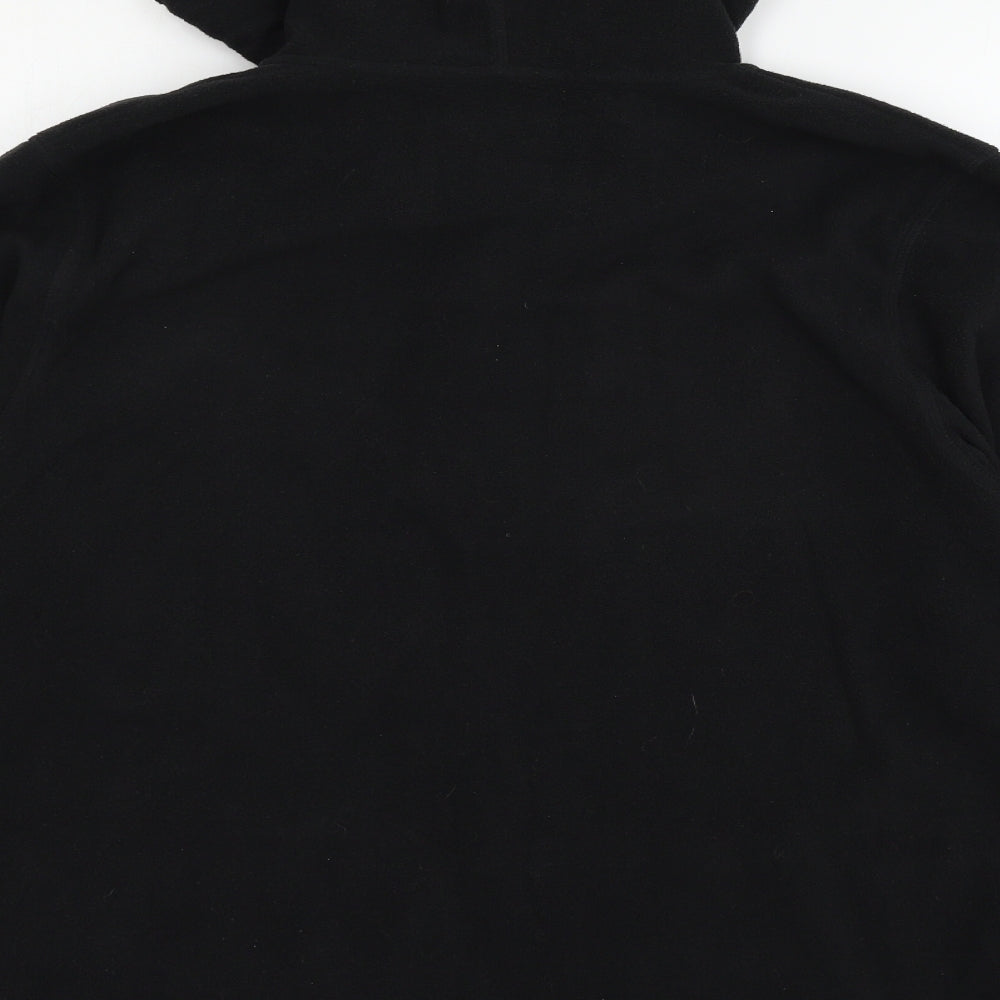 George Mens Black  Fleece Pullover Hoodie Size M