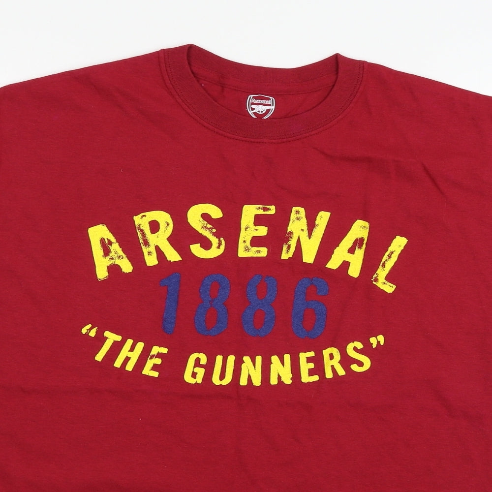 Arsena Mens Red  Jersey  T-Shirt Size M