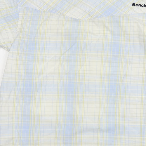 Bench Mens Blue Plaid   Button-Up Size S