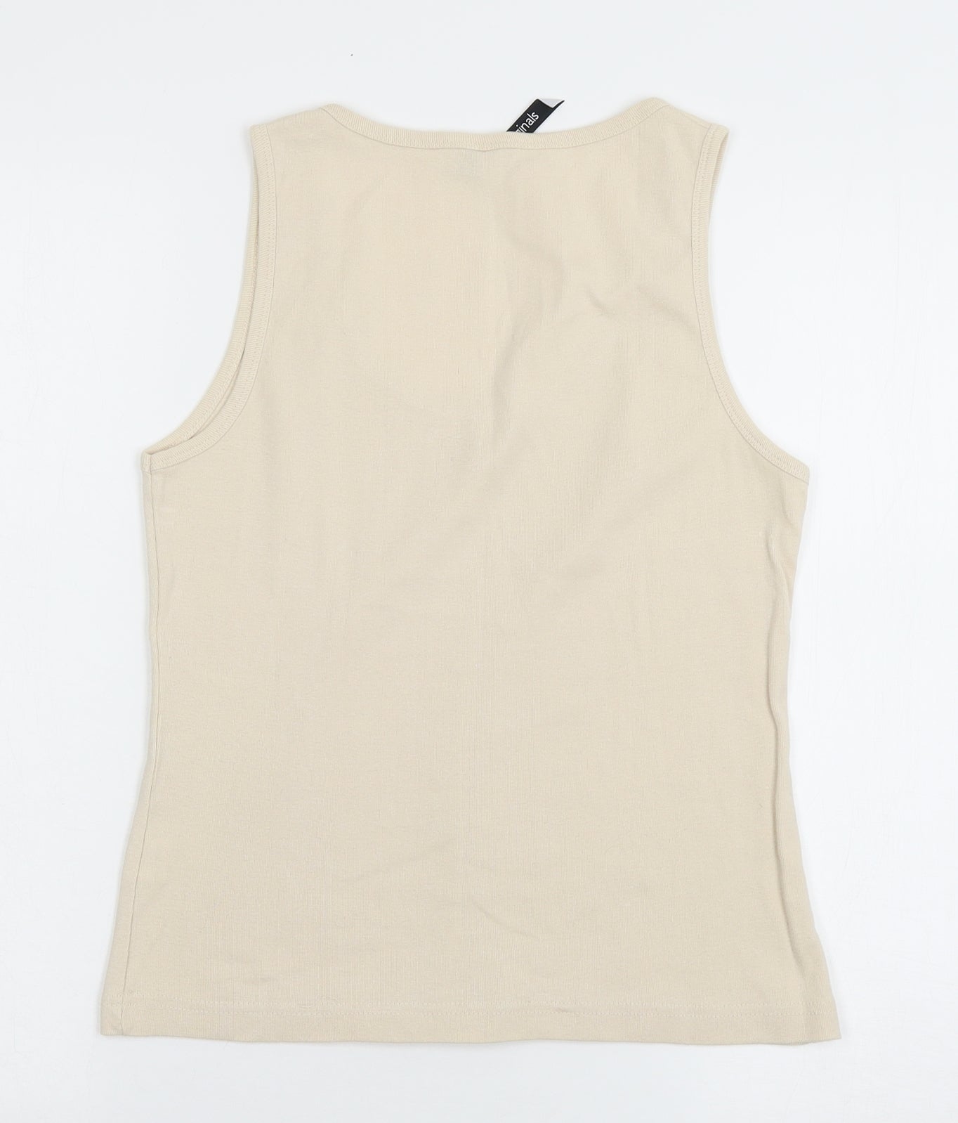 Originals Womens Beige  Jersey Basic Tank Size 14