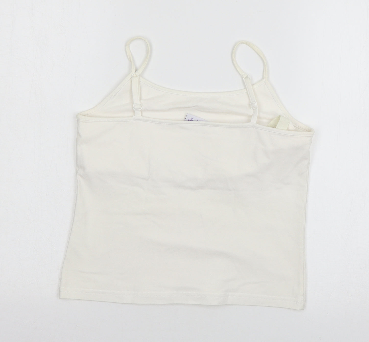 Papaya Womens White  Jersey Basic Tank Size 14