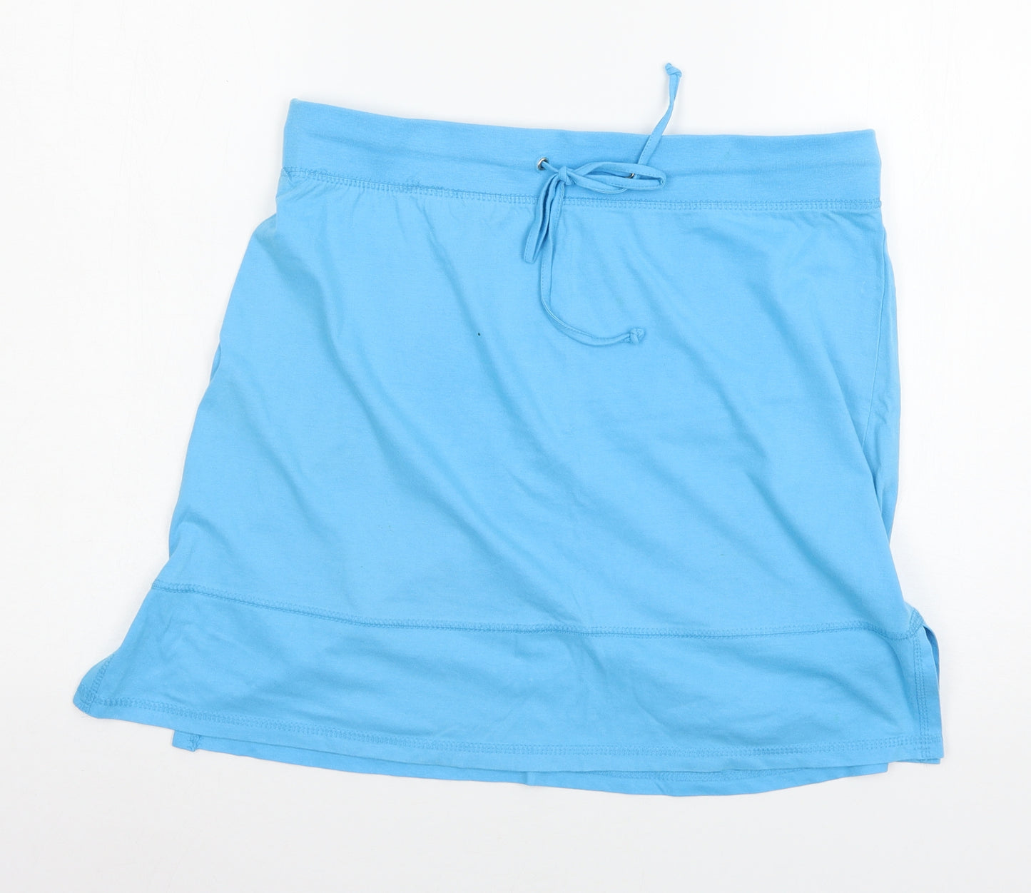 Riviera Womens Blue  Jersey Mini Skirt Size 14