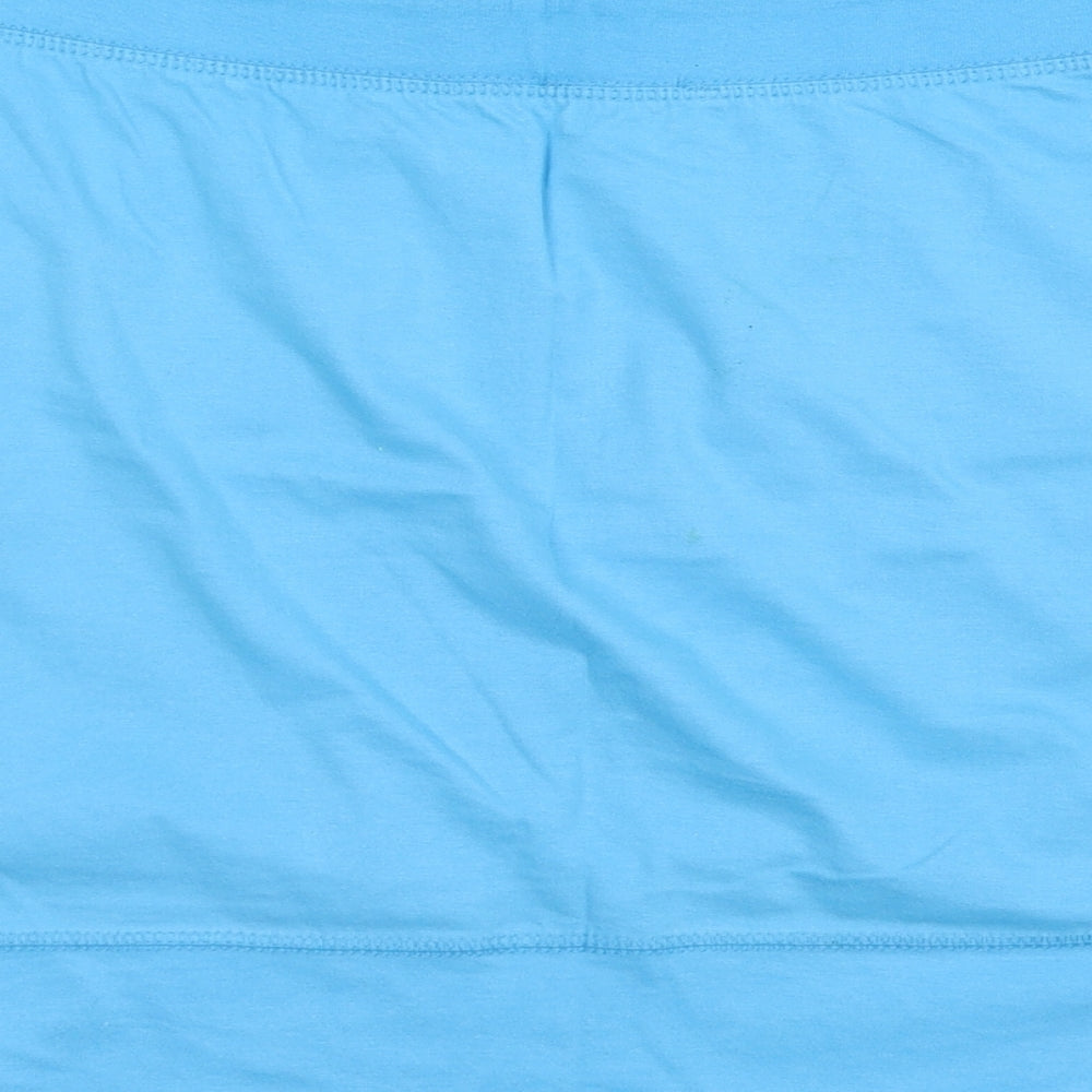 Riviera Womens Blue  Jersey Mini Skirt Size 14
