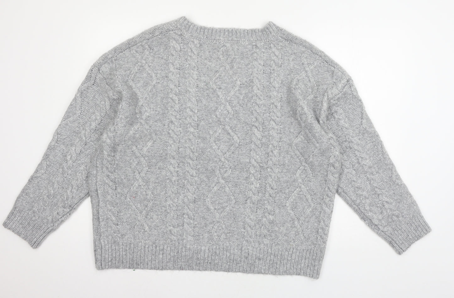 PEP & CO Womens Grey  Knit Pullover Jumper Size 16