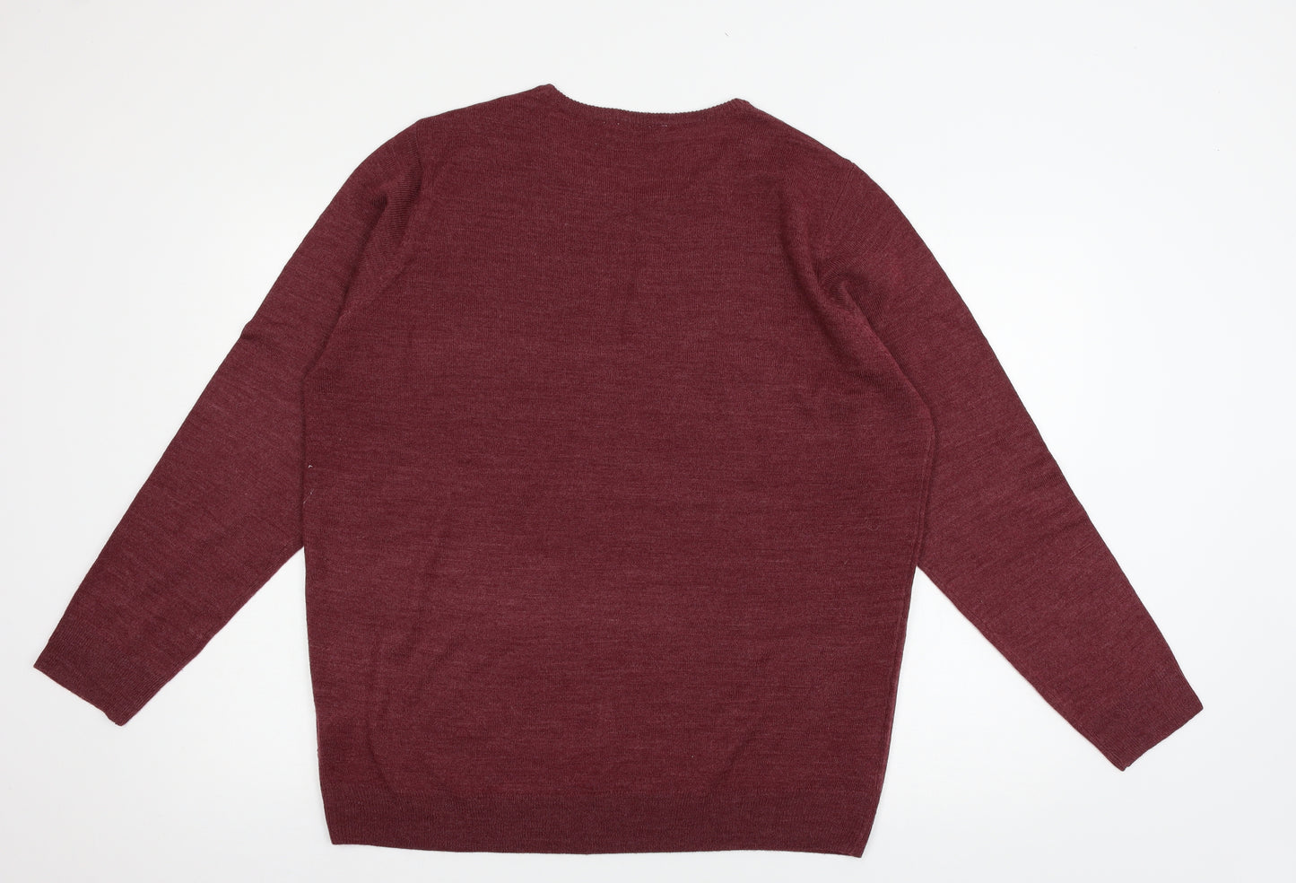 Pep & Co Mens Red  Knit Pullover Jumper Size XL