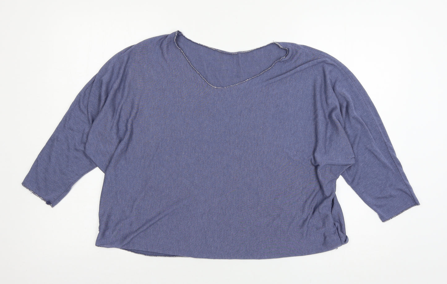 Preworn Womens Blue  Jersey Basic T-Shirt Size S
