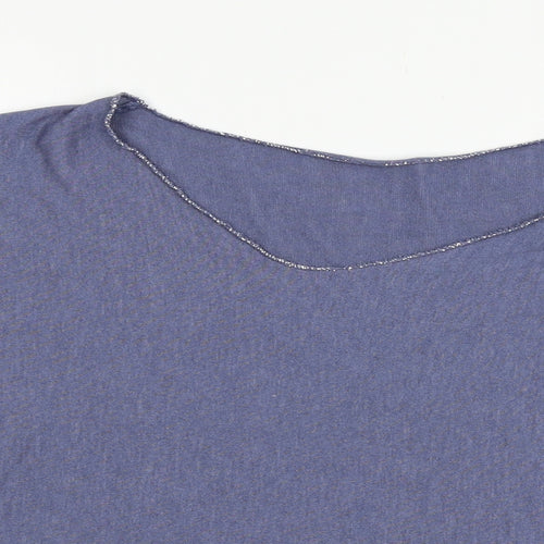 Preworn Womens Blue  Jersey Basic T-Shirt Size S
