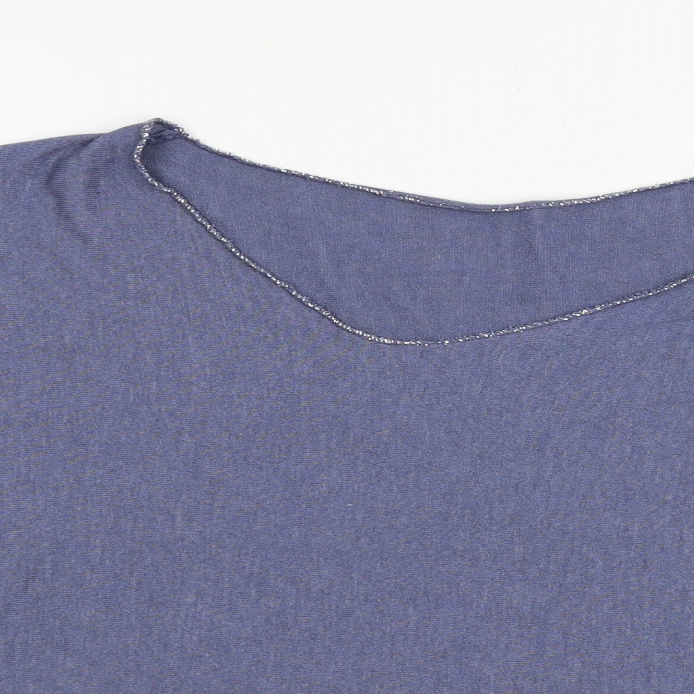 Preworn Womens Blue  Jersey Basic T-Shirt Size S