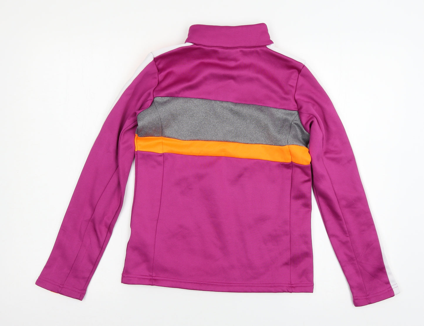 Crane Girls Purple Striped Jersey Pullover Sweatshirt Size 11-12 Years