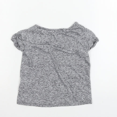 Indigo Girls Grey  Jersey Basic T-Shirt Size 4-5 Years