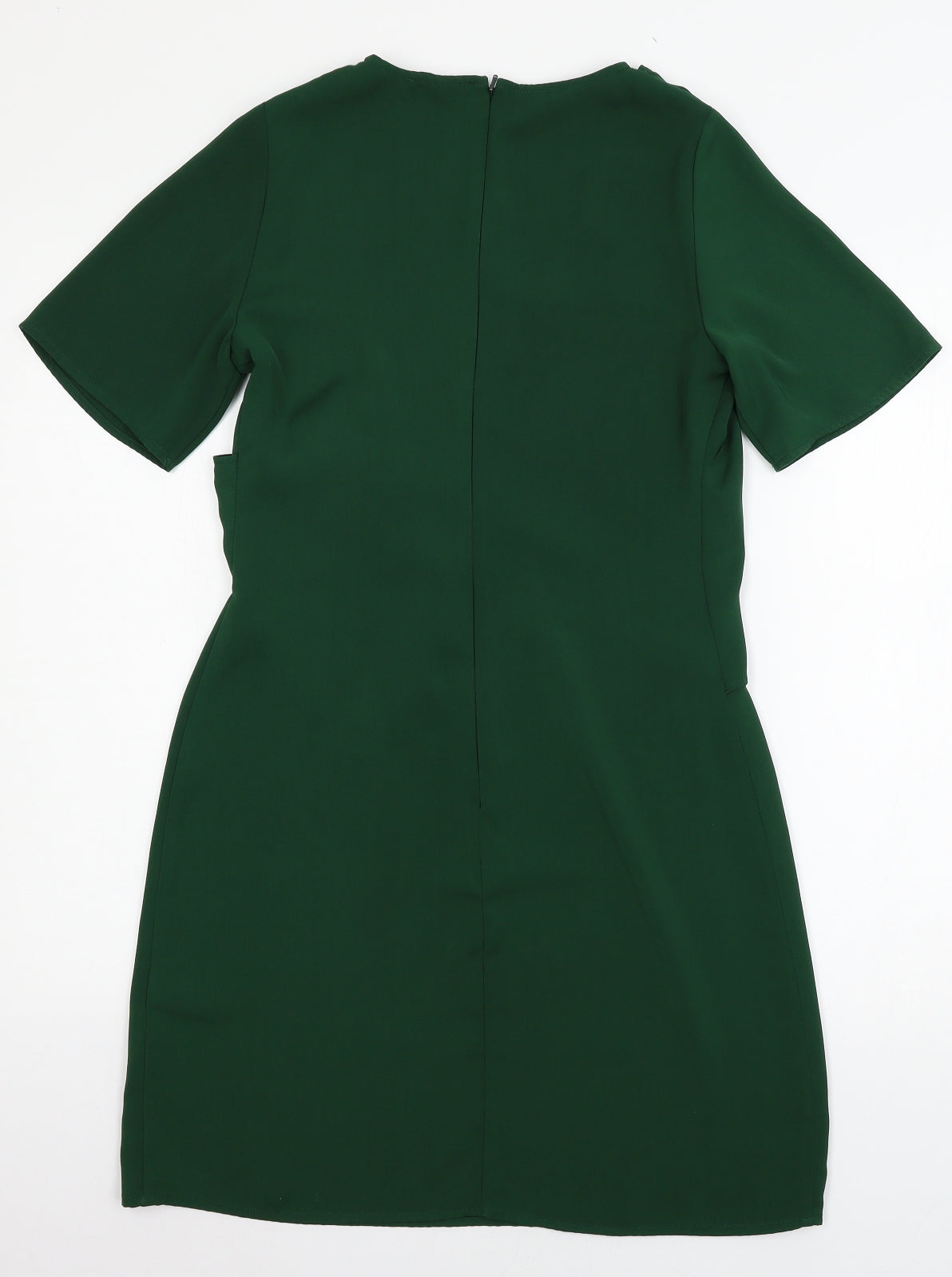 Warehouse Womens Green   T-Shirt Dress  Size 8  - knot detail