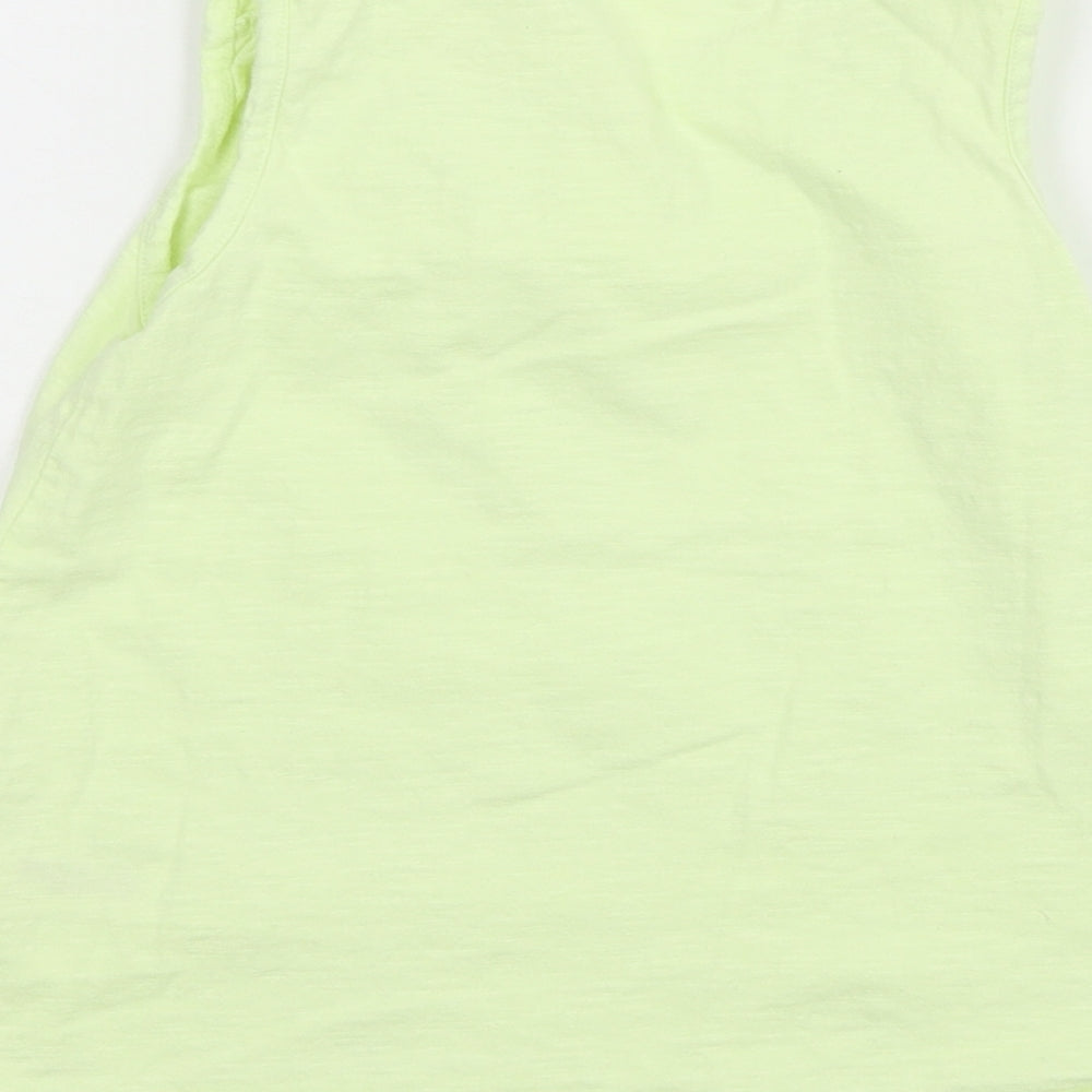 George Girls Green  Jersey Basic Tank Size 5-6 Years