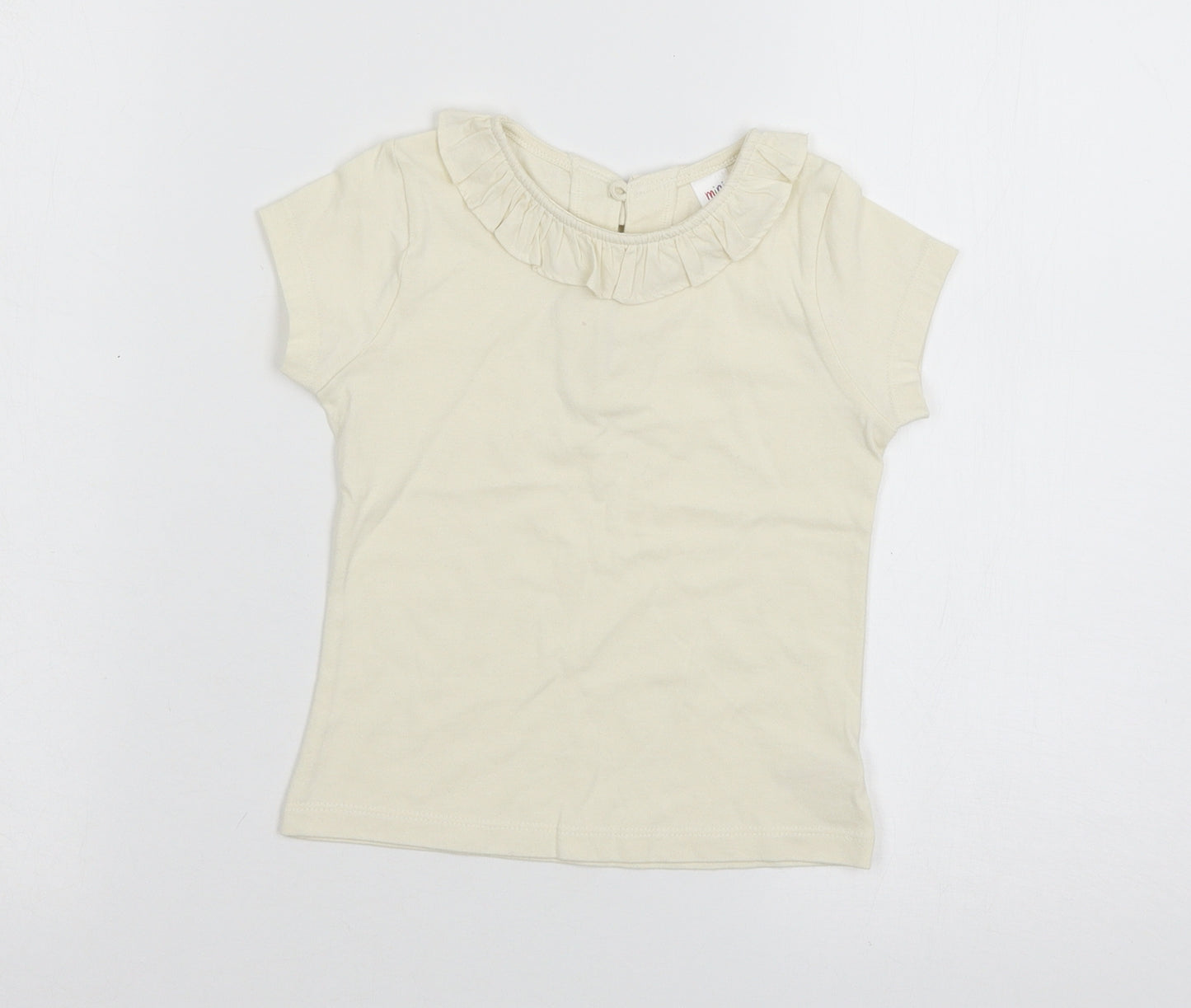Mini Club Girls Beige  Jersey Basic T-Shirt Size 3-4 Years
