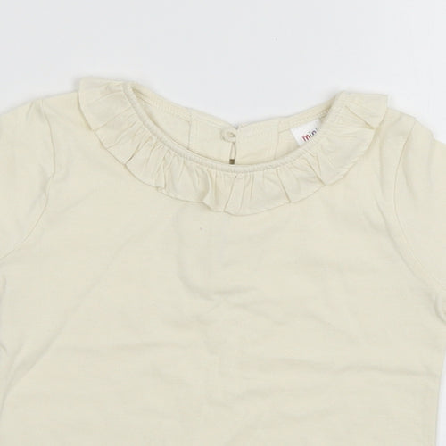 Mini Club Girls Beige  Jersey Basic T-Shirt Size 3-4 Years