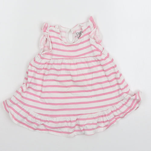F&F Girls Pink  Jersey Tank Dress  Size 9-12 Months