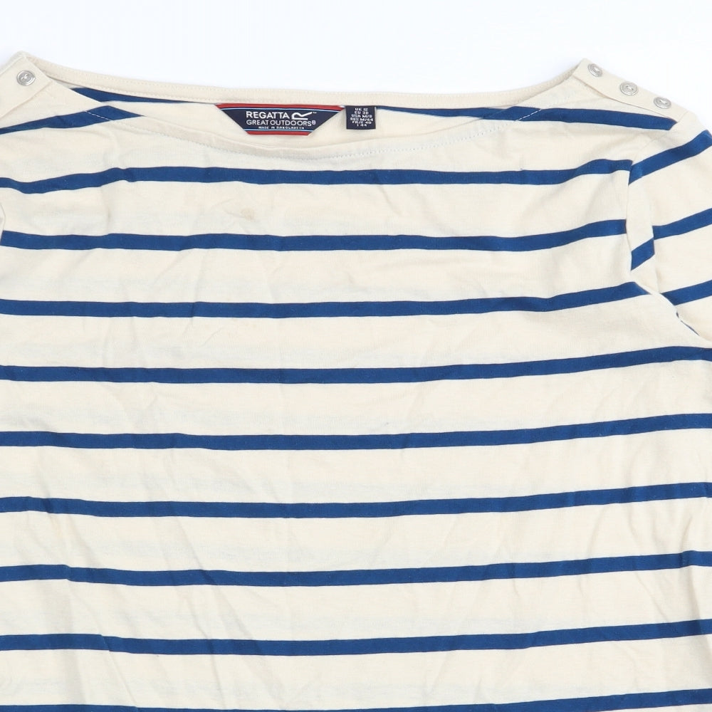 Regatta Womens Multicoloured Striped  Basic T-Shirt Size 12