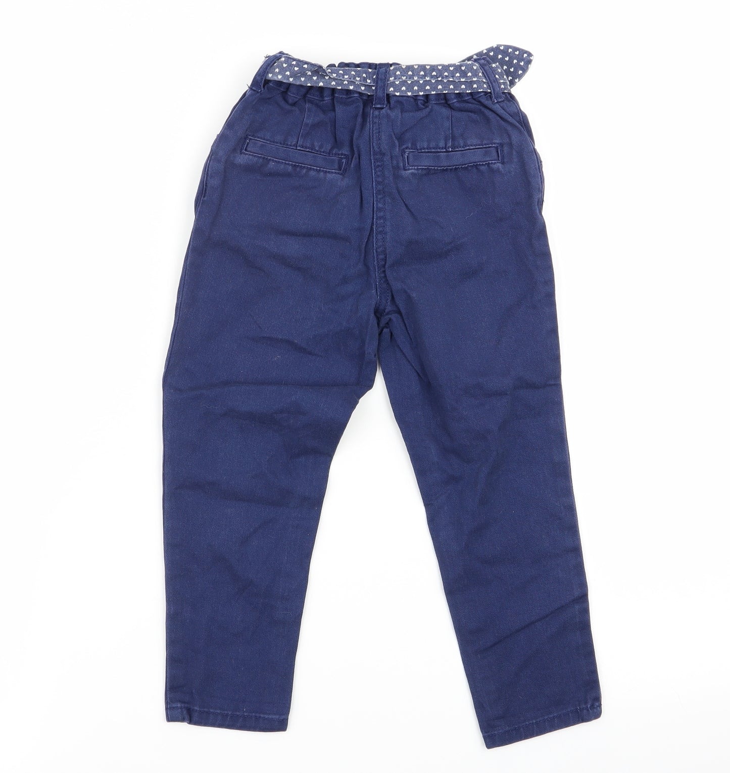 Asda George Girls Blue   Cargo Trousers Size 18-24 Months  - chino
