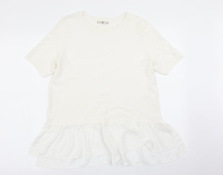 TU Womens White Pullover Jumper Size 14