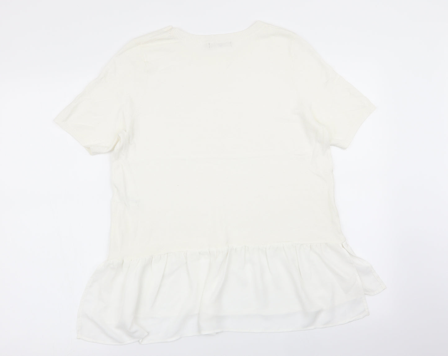 TU Womens White   Pullover Jumper Size 14